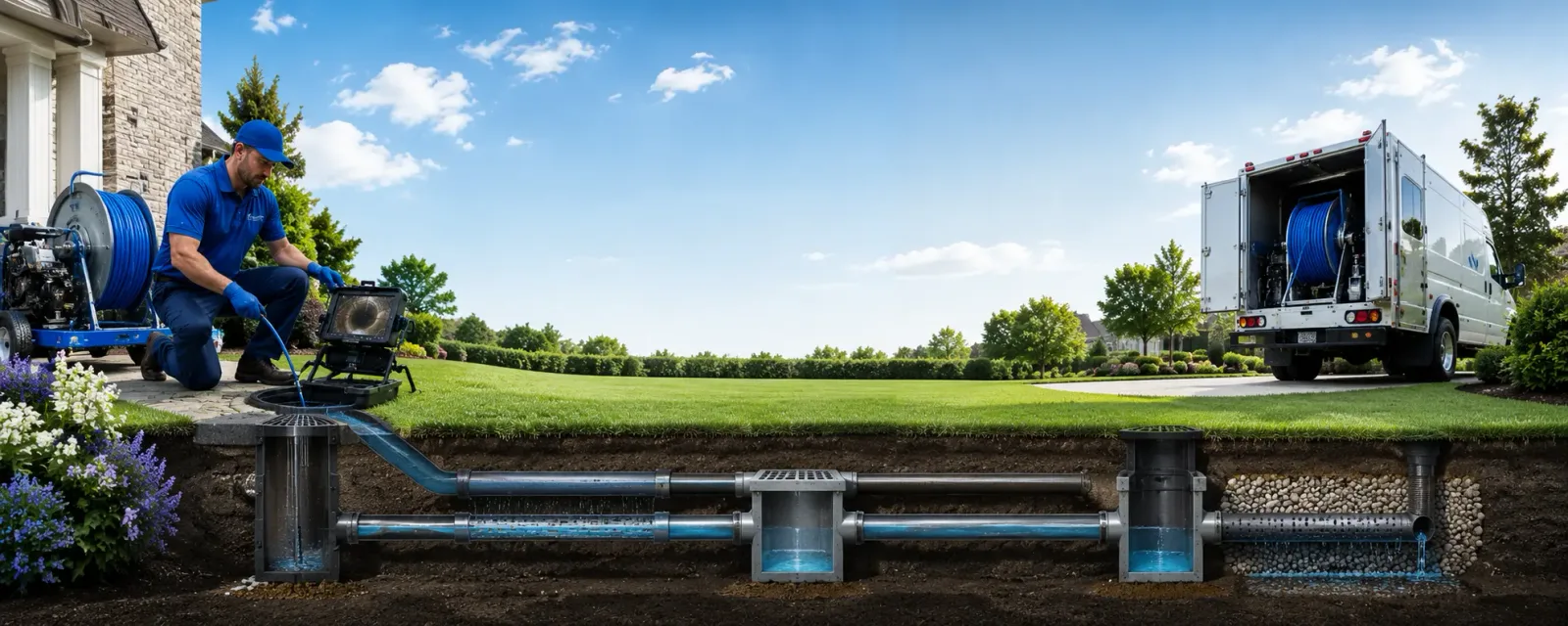 Outdoor drain cleaning information for Converse, LA